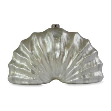 Imagem de Bolsa Clutch Feminina Sofisticada Luxo Isadora (Pérola)