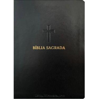 Imagem de Bíblia RC Harpa e Corinhos Preta - Letra Hipergigante - Capa Emborrach