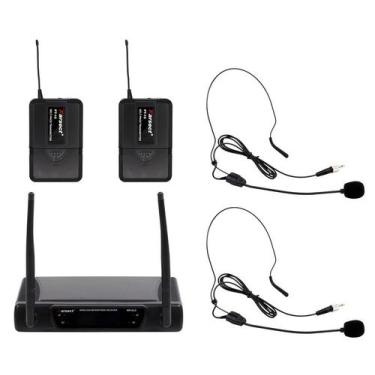 Imagem de Microfone Sem Fio Duplo Uhf Karsect WR-8LD/PT-15/HT-9A