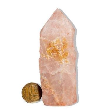 Imagem de 01 Cristal Rosa Pedra Pé e Bico Serrado 9cm 300 a 900g Tipo B - Crista