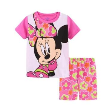 Imagem de Conjunto de Pijamas de Algodão para Meninas - Verão - Elsa e Minnie - 