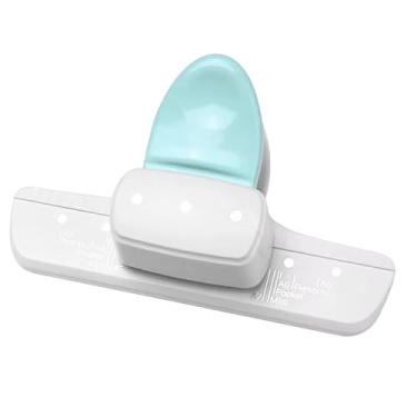 Imagem de Fenteer Ferramenta de perfuração com 3 furos, capacidade para 8 folhas, pequeno furador de três furos para fichários, artesanato, projetos domésticos,