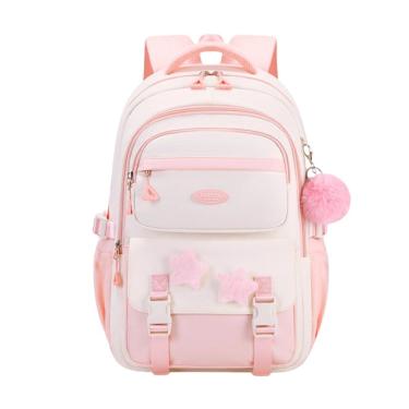 Imagem de Mochila TYHOTULY Cute para meninas de 4 anos ou mais rosa 22L