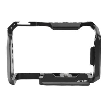 Imagem de Sanpyl Camera Cage para ZV-E10II, Alumínio Alloy Camera Video Rig Com Cold Shoe Mount, 1/4in 3/8in Parafuso Buraco, para ARRI Posicionamento Buraco