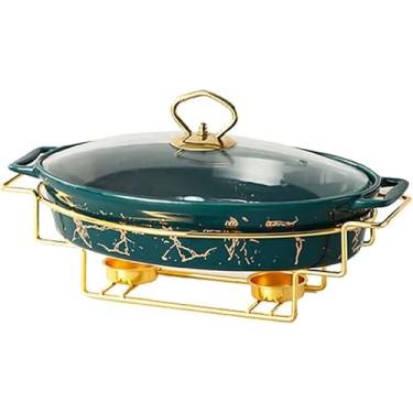 Imagem de Conjunto De Buffet De Prato De Espreitadura, Forra De Cerâmica Com Acabamento Em Mármore Imitação, Conjunto De Aquecedor De Forra E Buffet Para Casamentos Buffet, Festas, Banqu, Green, B