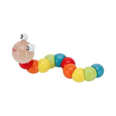 Imagem de Brinquedo Educacional 3D De Madeira Colorido Montessori Para Crianças 