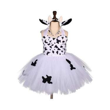Imagem de Traje de Halloween Infantil Cosplay Animal - Girafa, Vaca, Tigre, Leop