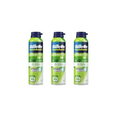 Imagem de Espuma De Barbear Gillette Prestobarba 150G Sensivel-Kit 3Un