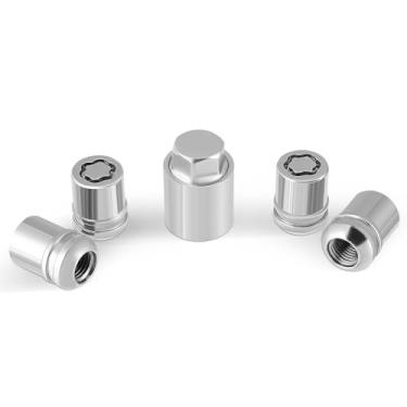 Imagem de Conjunto de trava de roda de liga leve 08W42-SNA-101 adequado para Honda Accord 2012-2024, CR-V 2003-2022, para Civic 2010-2015, para HR-V 2016-2022, assento esférico de chave hexagonal e 4 peças de