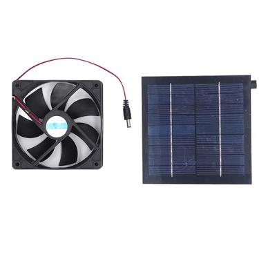 Imagem de Kit de ventilador de painel solar 20w ip65 exaustor portátil à prova d'água para galinhas de galinha Greenhouses Casas de animais de estimação PET USB Material de ventilação