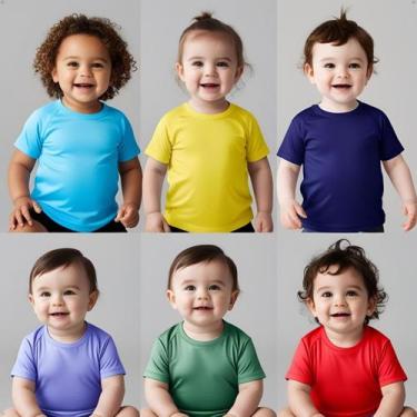Imagem de Kit 03 Camisetas Dry Fit Kids Práticas E Estilosas - LABELA, Multicolo