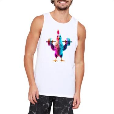 Imagem de Camiseta Regata Academia frango musculacao - Alearts, P