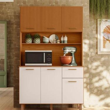 Imagem de Kit Cozinha 06 Portas 01 Gaveta New Livia Poliman Móveis