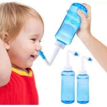 Imagem de Limpeza Nasal Crianças E Adultos, 300ml, Evitar Rinite - SUPERMEDY