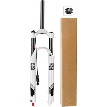 Imagem de Mountain Bike Suspensão Ar Garfo Da Roda Dianteira 26 27.5 29 Liga De Magnésio 1-1/8 Garfo Reto Mtb Garfo Dianteiro Da Bicicleta Curso Da Mola, Wire controla, 27.5inch