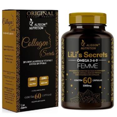 Imagem de Colágeno Hidrolisado Omega 3 Mulher Primula Linhaça Borragem - Alisson