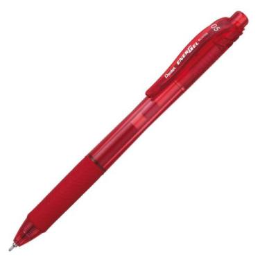 Imagem de Caneta Gel Energel X 0.5 Retrátil PENTEL BLN105 Cores, Vermelho