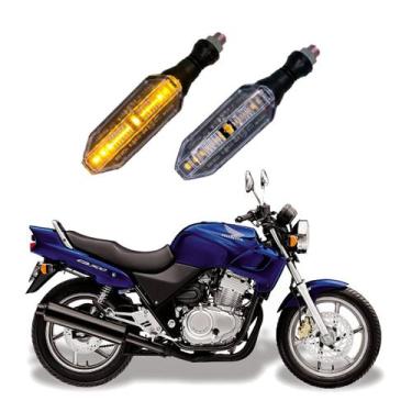 Imagem de Par de Setas Esportiva P26 para Moto Honda CB 500 2004 2005 2006 2007 
