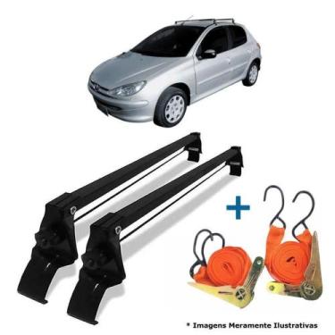 Imagem de Rack Teto Peugeot 206 207 4Pts 1999 À 2015 + Cinta Carga - Vhip