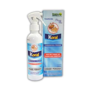 Imagem de Antipulgas mata Pulgas e Carrapatos Koral 240ml Sem Cheiro - Rawell