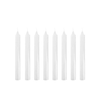 Imagem de Velas Palito 16cm, Kit com 36 Unidades, Brancas e Coloridas, Parafina Pura (Branca)