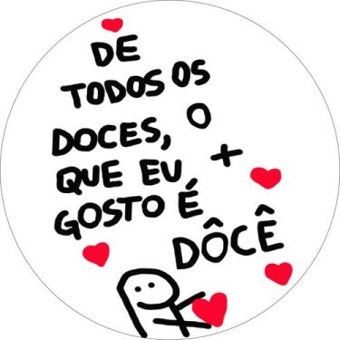 Imagem de Painel de Tecido Sublimado Redondo Aniversário Bento Flork Corações c/