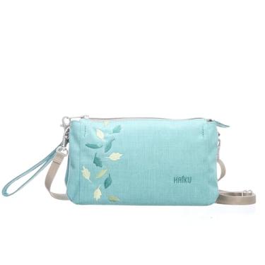 Imagem de HAIKU Stride Bolsa feminina pequena conversível com bloqueio de RFID, carteira e bolsa transversal para celular com alça removível, menta selvagem