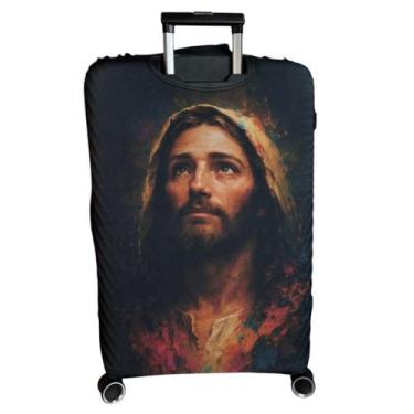 Imagem de Capa para Mala de Viagem Proteção e Identificação com Estampa Cristã G