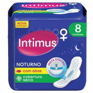 Imagem de Absorvente Intimus Noturno Seca Com Abas 8 Unidades