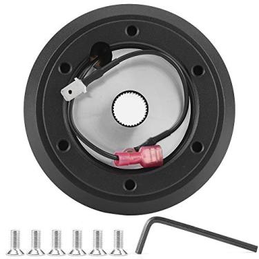 Imagem de Base do Volante do Carro Adaptador de Volante Boleto + Material de Liga de Alumínio Resistente Ao Desgaste Parafusos Resistentes à Ferrugem/Chave Hexagonal Kit de Liberação