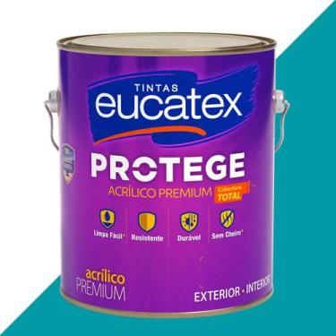 Imagem de Tinta de Parede Lavável Sem Cheiro Protege 3,6L - Cor Águas Rasas - Eu