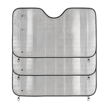 Imagem de Conjunto 3 Painel Guarda Sol Proteção Solar Uv Para-brisa Carro Corta 