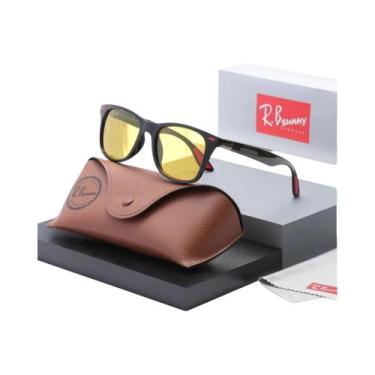 Imagem de Óculos De Sol Anti-reflexo UV400 Com Armação Quadrada Para Homens E Mu