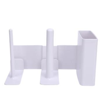 Imagem de Generic Organizador de Xícara Montado na Máquina Slushie, Suporte para Copo de Impermeabilização para o Suporte para Fs299 Slushie Machine Adhesive Instalação para Máquina de café (Branco)