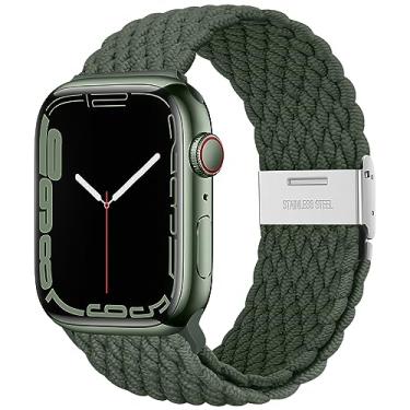 Imagem de Qimela Pulseira feminina e masculina de 38 mm, 40 mm, 41 mm, 42 mm, 44 mm, 45 mm, 46 mm e 49 mm, para Apple Watch séries 11, 10, 9, 8, 7, 6, 5, 4, SE, Ultra 3 2 1