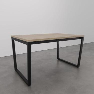 Imagem de Mesa de Jantar 135x90cm Estilo Industrial Concept CabeCasa MadeiraOrig