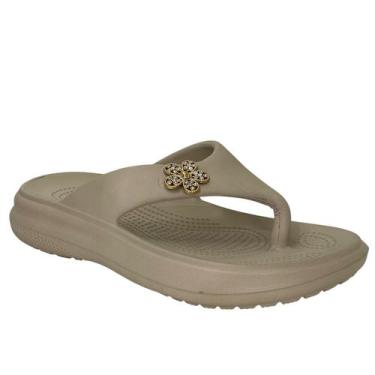 Imagem de Chinelo Feminino 100% Eva Conforto Com Stras Ortopédico 2428 - LARGO C