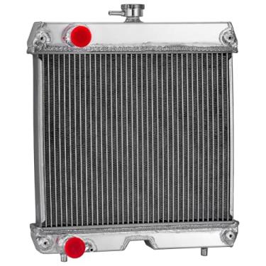 Imagem de ASCIUTTA Radiador de trator de alumínio de 2 fileiras para cortador de grama Kubota Zero Turn ZD25/ZD28 trator B26 B2630HSD B2710HSD B3200HSD B7800HSD#6C170-58520, 6C17058520