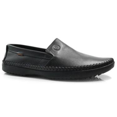 Imagem de Sapatilha de Couro Masculina Free Way Logan, Preto, 40