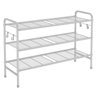 Imagem de Estante VILICK para Zapatos de 3 Niveles, Organizador Metálico de 84 c