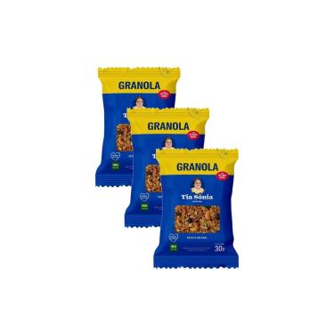 Imagem de Kit 3 Granola Tia Sônia Tradicional 30g