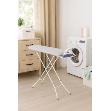 Imagem de Tábua de Passar Roupa Dobrável com Suporte para Ferro e Pés Antiderrap