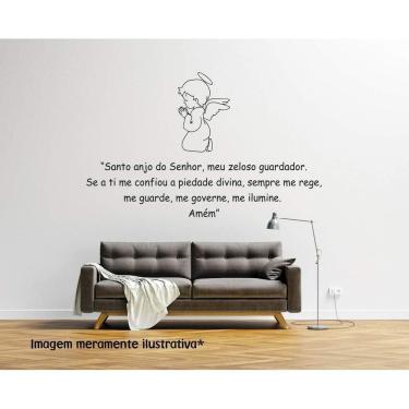 Imagem de Adesivo De Parede Oração Anjo Da Guarda