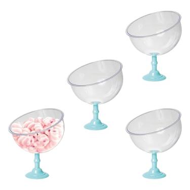 Imagem de Expositor De Balas Baleiro 450ml Premium 4pçs Bomboniere Acrílico (AZUL TIFFANY)
