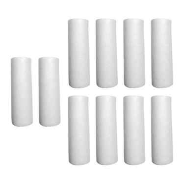 Imagem de UGPLM 10 peças de círculos de espuma para artesanato, lembrancinhas de festa, cilindros de espuma leves para modelagem para DIY, suprimentos para artesanato, 11x3.5cm