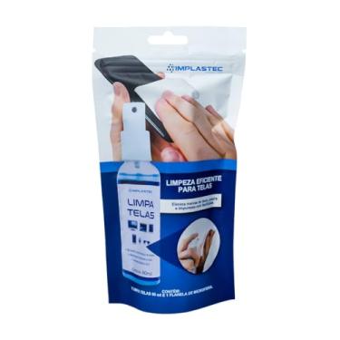 Imagem de Limpa Telas com Flanela Clean Incolor Implastec