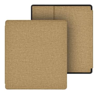 Imagem de Yzlvigrous Textura de Pano Capa para Kindle Oasis 9th/10th Gen 2017/2019, Capa Ultrafina com PC Back, Modelo: CW24WI/S8IN4O, Tampa de 7 Polegadas com Recurso de Agueira do Sono Auto