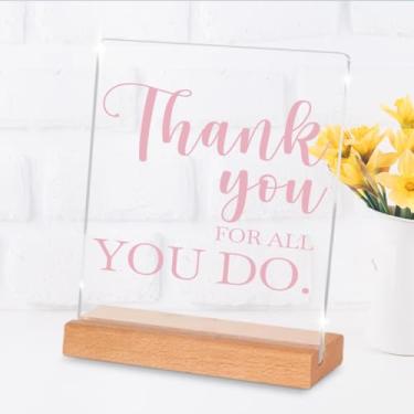 Imagem de Presentes de agradecimento para colegas de trabalho presentes de apreciação decoração de mesa motivacional sinais de mesa para graduação funcionário equipe professor enfermeira assistente social