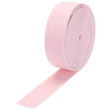 Imagem de Generic Faixas elásticas para costura de 2,5 cm (1") carretel elástico de malha rosa de 5 jardas de alta elasticidade para perucas, cintura e calças
