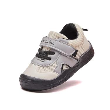 Imagem de Sapatos de bebê infantil meninos meninas tênis de caminhada malha respirável leve tênis para primeiros caminhantes 9 12 18 21 24 meses, X104 Branco, 12-15 Months Toddler